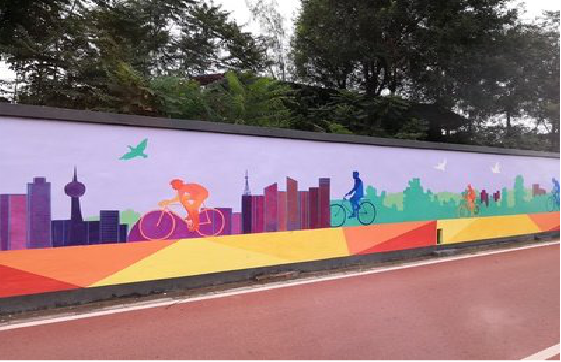 元谋墙体彩绘-围墙