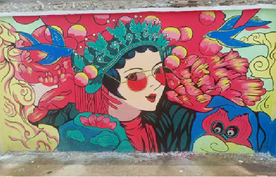 元谋墙体彩绘-网红墙