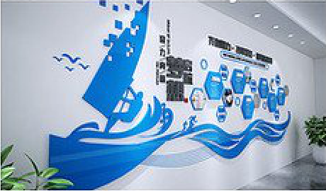 元谋海浪主题文化墙如何设计？