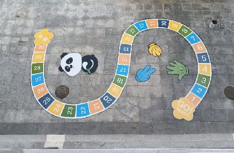 元谋地面游戏彩绘