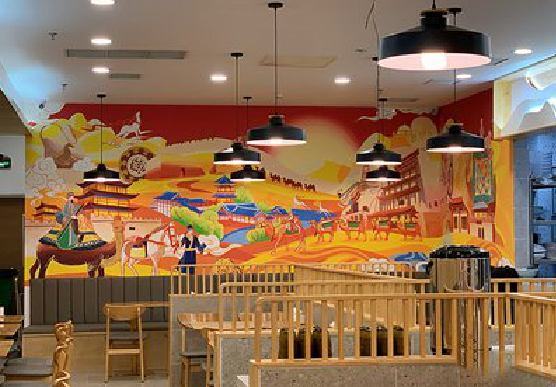 元谋商业空间彩绘介绍。