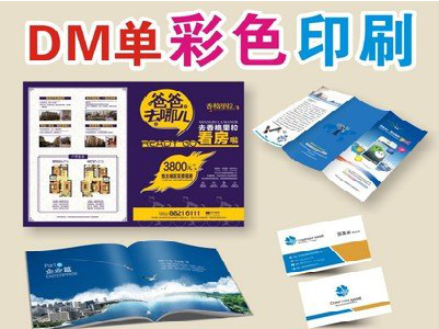 元谋单页印刷，色彩搭配简单。